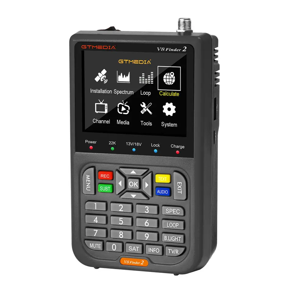 GTMedia v8finder 2 original factory manufacture dvb-s2/s2x digital satellite finder meter - Image 6