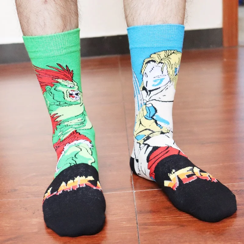 QUENTIN Socks Men Cartoon Anime Wholesale marvel Comic Character Socks Unisex Manufacturer Super Hero marvel Mario Socks - Image 2
