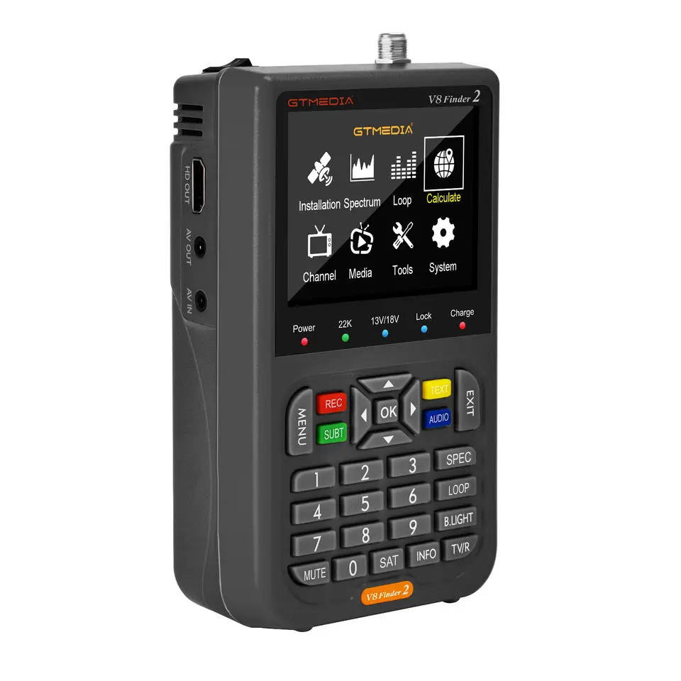 GTMedia v8finder 2 original factory manufacture dvb-s2/s2x digital satellite finder meter - Image 2
