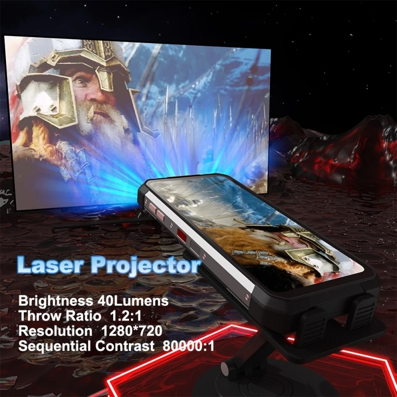New Arrival Unihertz Tank 2 Laser Projector Rugged Phone Unihertz Tank 2 Rugged Phone - Image 3